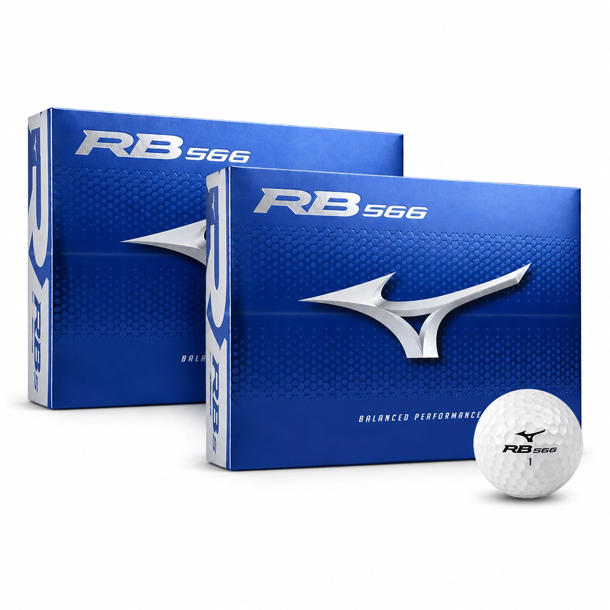 Mizuno RB 566 Soft Feel Distance Golf Balls – 2 Boxes